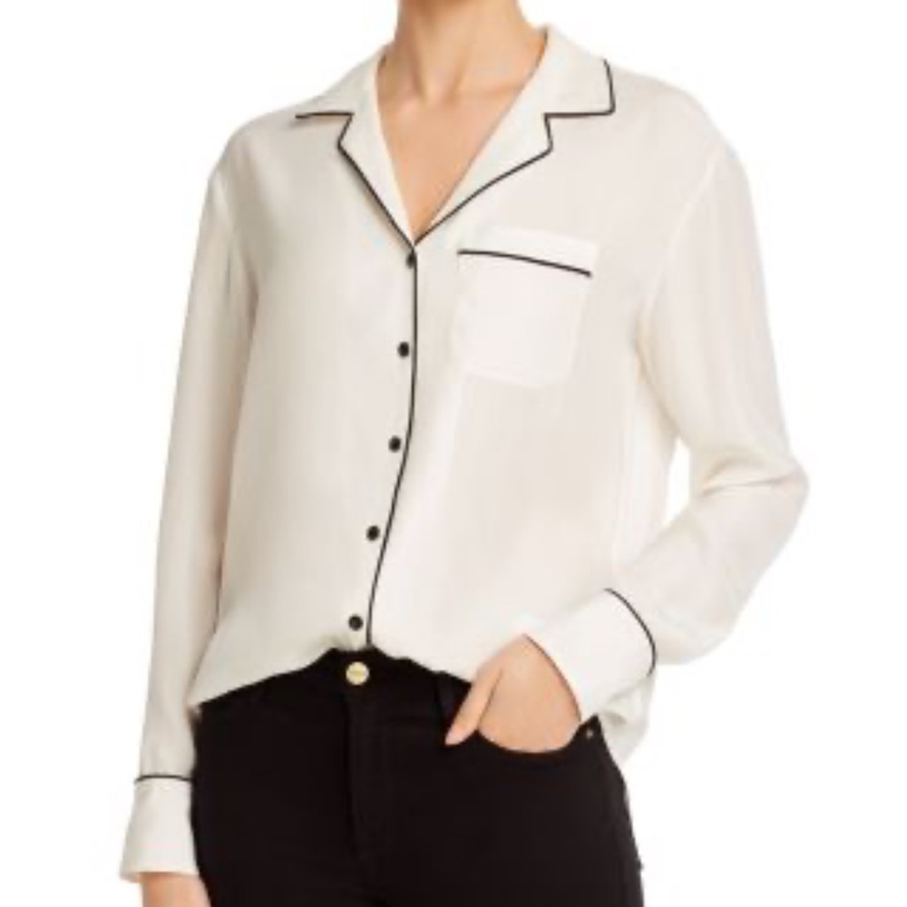 rag & bone Luca Silk Pajama Top. Size medium.